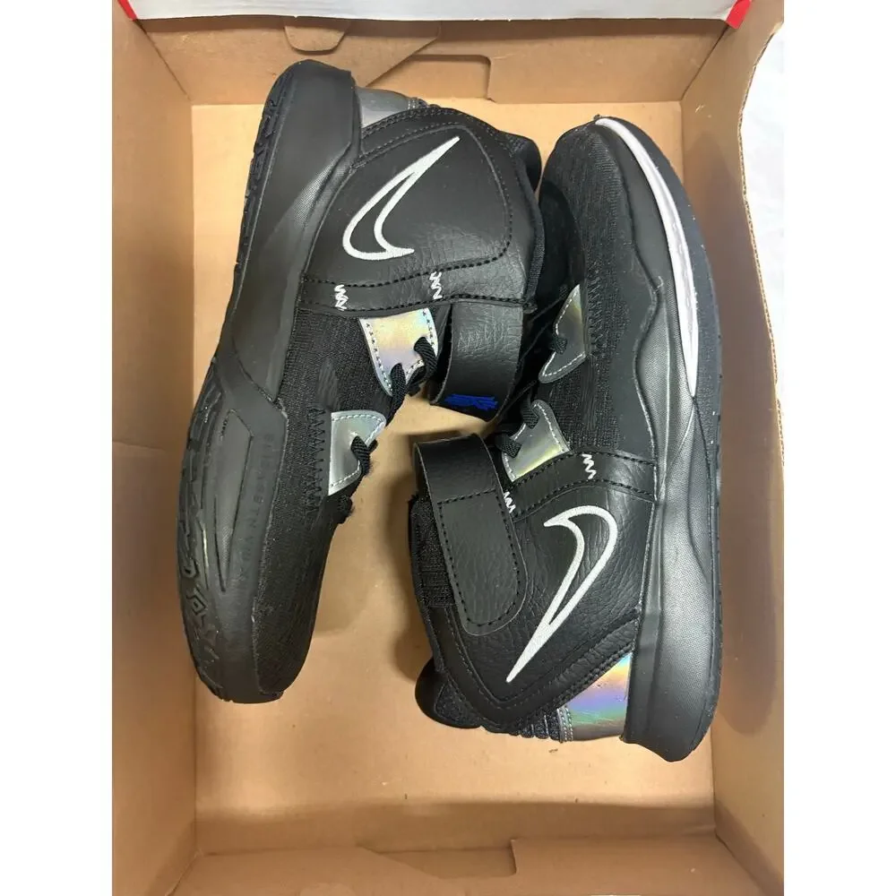 Nike Kyrie Infinity Pre-School shoes Black Metallic Silver Concord New size 3Y